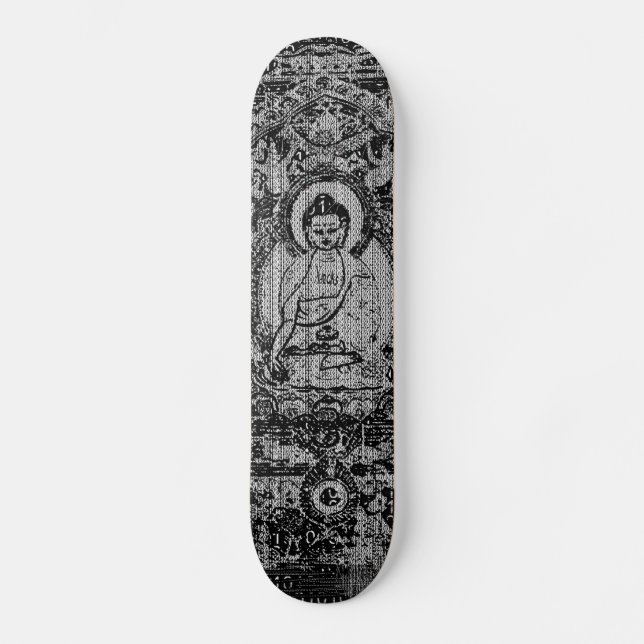Binärer Buddha Skateboard (Vorderseite)