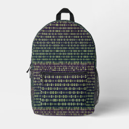 Binärer Code-Backpack Bedruckter Rucksack