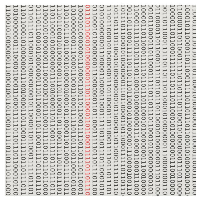 Binärer Code-Computeringenieur Stoff (Nahaufnahme)