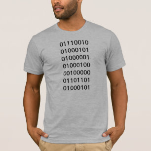 Binärer Code "las mich" T - Shirt der grauen der