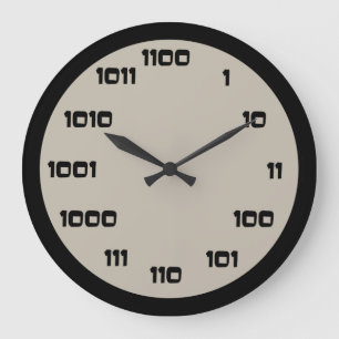 Binärer Code-Uhr Große Wanduhr