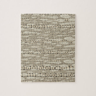 Binärer Trendy Funky NerdNerdy Geek Retro Puzzle