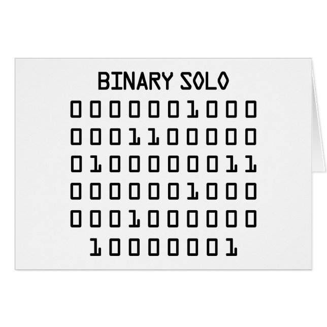 Binäres Solo (Vorderseite (Horizontal))