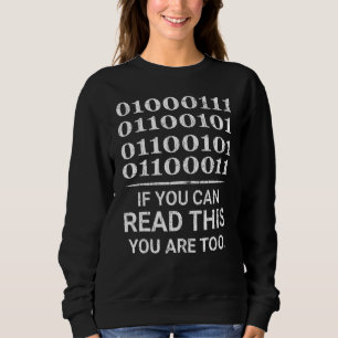 Binärkode-Programmier-Diagramm Sweatshirt