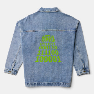 Binary 010101 Code Jeansjacke