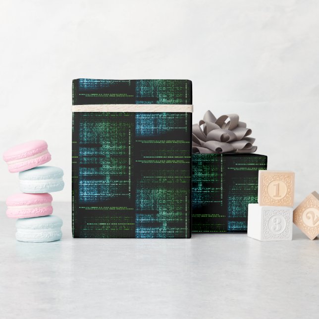 Binary Bliss Tech-Geschenkpapier Geschenkpapier (Babyparty)