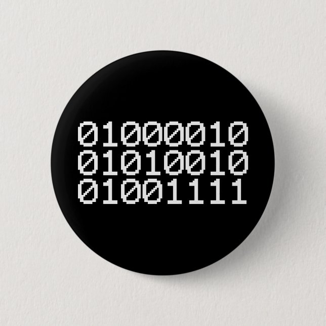 BINARY BRO BUTTON (Vorderseite)