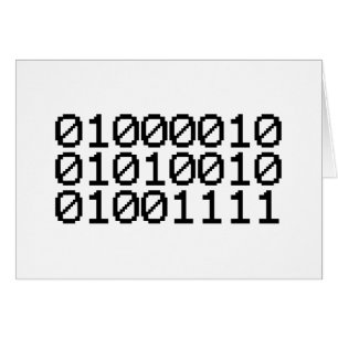 BINARY BRO GREETING CARD
