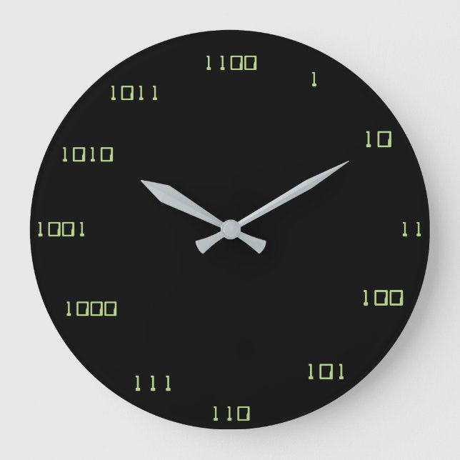 Binary Clock Große Wanduhr (Vorderseite)