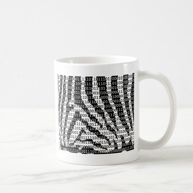 Binary-Code für Schwarz und Weiß Tasse (Rechts)
