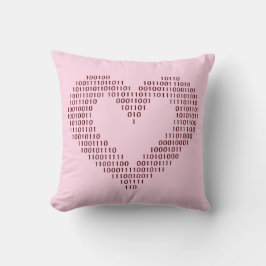 Binary Code Heart Kissen