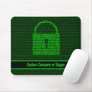 Binary code of Information Security auf Green on B Mousepad
