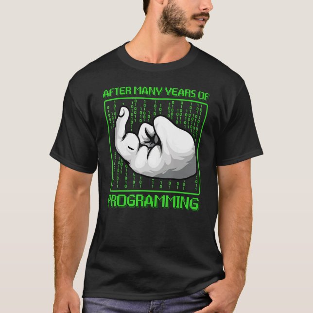 Binary Code-Programm des Computerprogrammierers T-Shirt (Vorderseite)