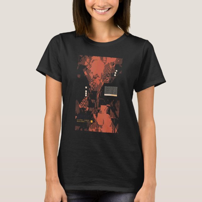 Binary Code Retro Computer Geek Programmer Nerd Te T-Shirt (Vorderseite)