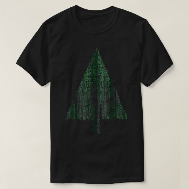 Binary Coding Computer Programmer Christmas Tree X T-Shirt (Design vorne)