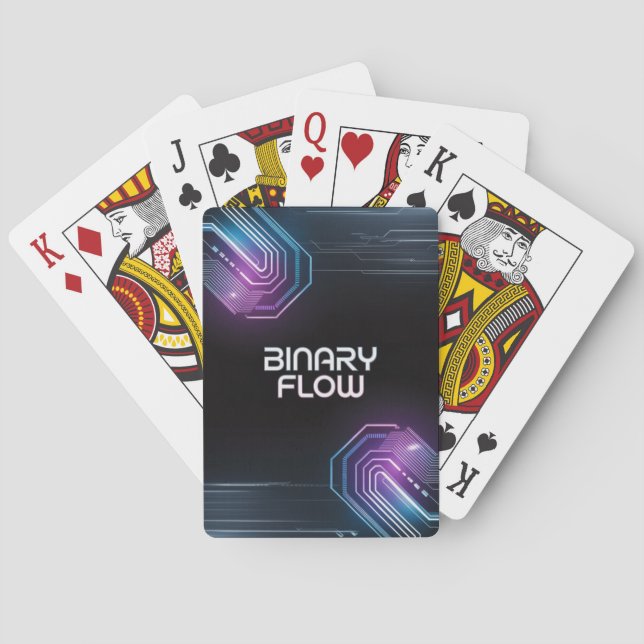 Binary Flow Playing Cards 01 Spielkarten (Rückseite)