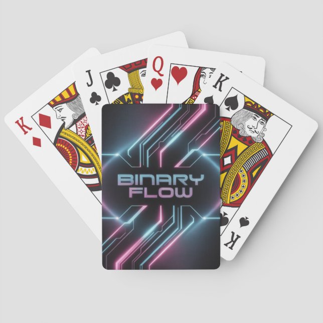 Binary Flow Playing Cards 02 Spielkarten (Rückseite)