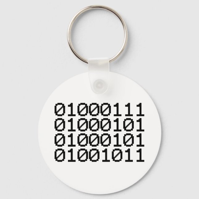 BINARY GEEK SCHLÜSSELANHÄNGER (Vorderseite)