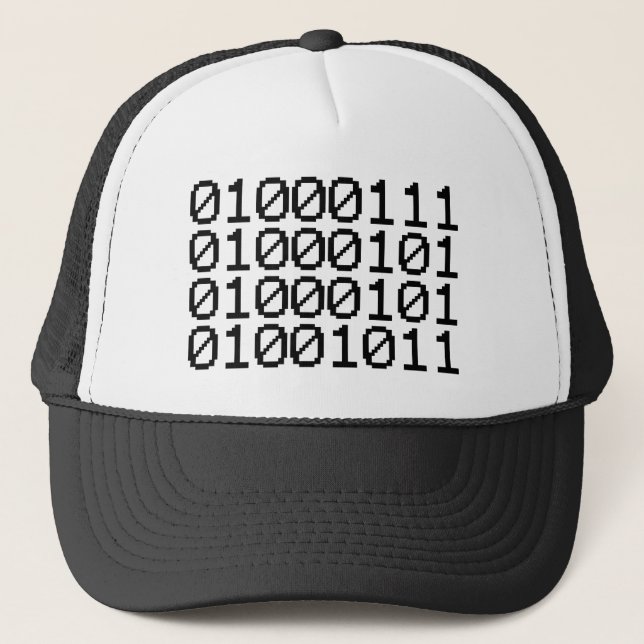 BINARY GEEK TRUCKERKAPPE (Vorderseite)