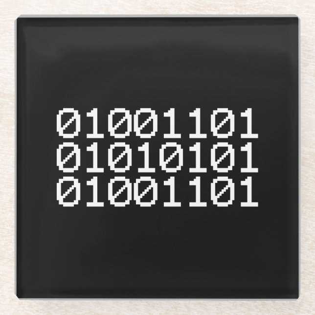 BINARY MUM GLASUNTERSETZER (Vorderseite)
