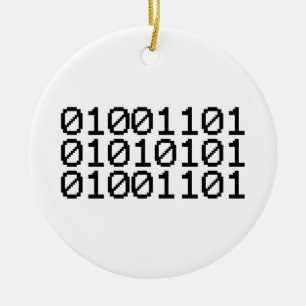 BINARY MUM KERAMIK ORNAMENT