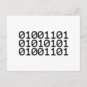 BINARY MUM POSTKARTE