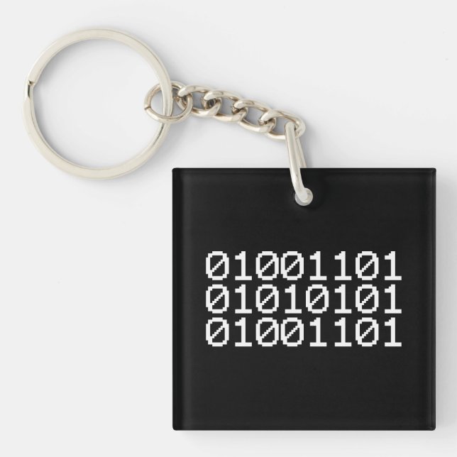 BINARY MUM SCHLÜSSELANHÄNGER (Vorderseite)