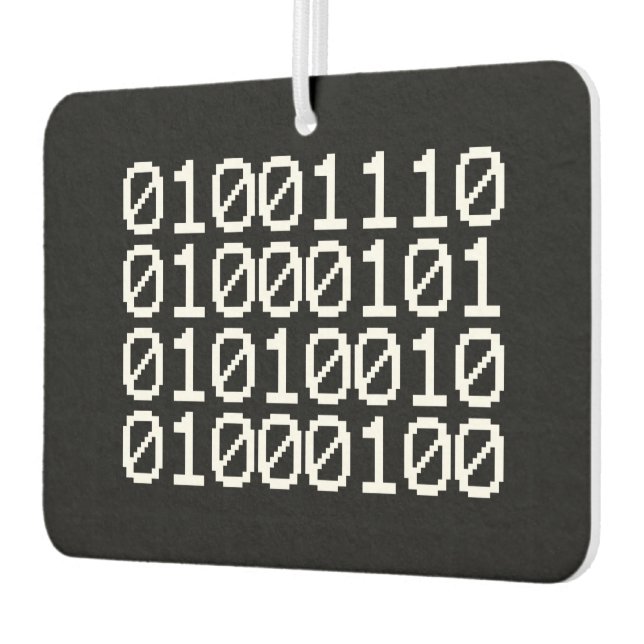 BINARY NERD AIR FRESHENER AUTOLUFTERFRISCHER (Links)