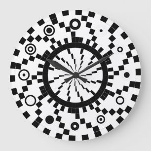 Binary Sphere-Spiral Wave Clock von Kenneth Yoncic Große Wanduhr