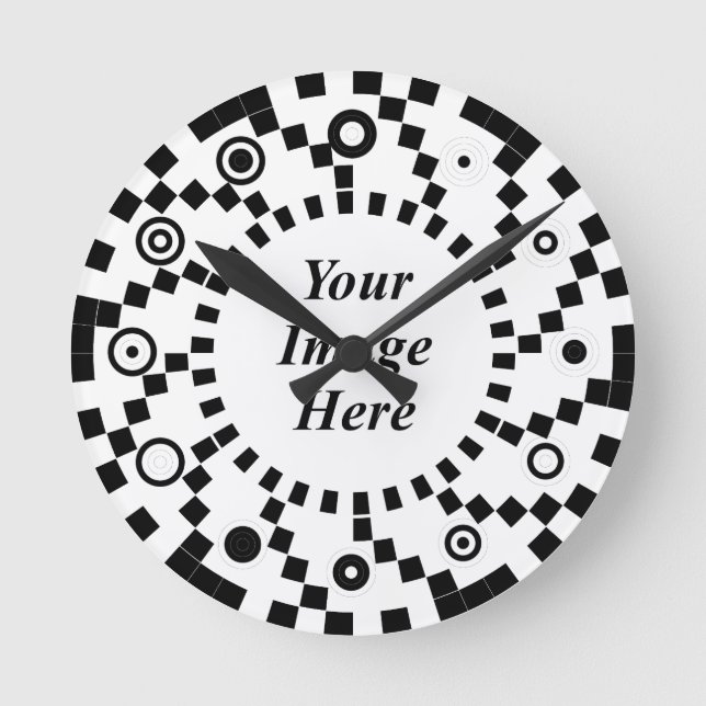 Binary Spheres Spiral Wave von Kenneth Yoncich Runde Wanduhr (Vorderseite)
