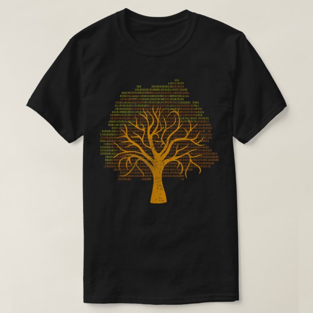 Binary Tree Computer Coding  T-Shirt (Design vorne)