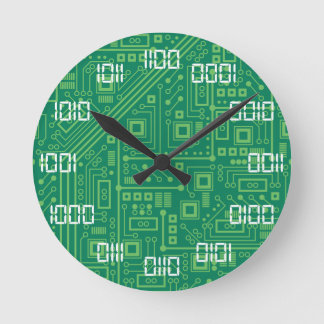 Binärzeit Runde Wanduhr