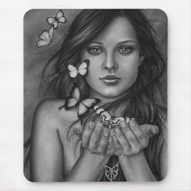 Binden Sie die Schmetterlinge Mousepad los (Vorne)