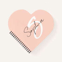 Binder für die monogramm-Kalligraphie mit rosa Not Notizbuch