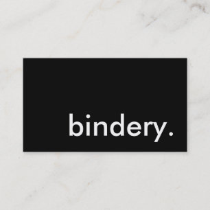 Binderie. Visitenkarte