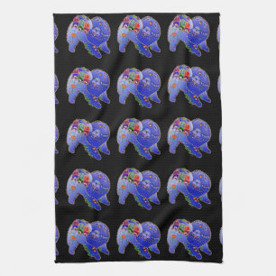 BINDI Chow-Chow Familie Ringsidetuch/-Geschirrtuch Küchentuch