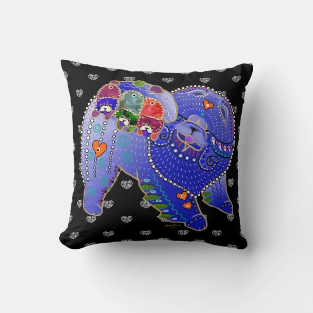 BINDI Chow Familienpilz Kissen (Vorderseite)