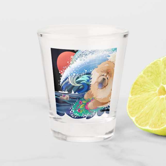 BINDI CHOWABUNGA Chow-Shot-Glas Schnapsglas (Vorderseite)