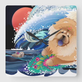 BINDI CHOWABUNGA - Chow Wall Clock Quadratische Wanduhr