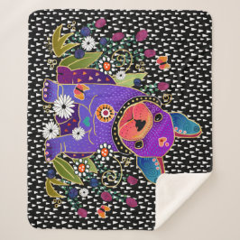 BINDI FRENCH BULLDOG sherpa Decke 3 Größen Sherpadecke