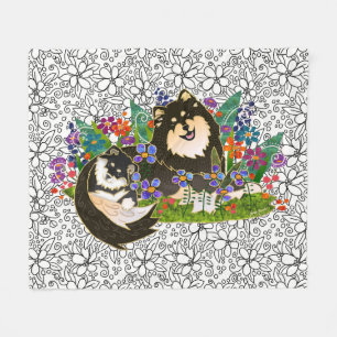 BINDI LAPPY - Finnische Lapphund Fleecedecken Fleecedecke