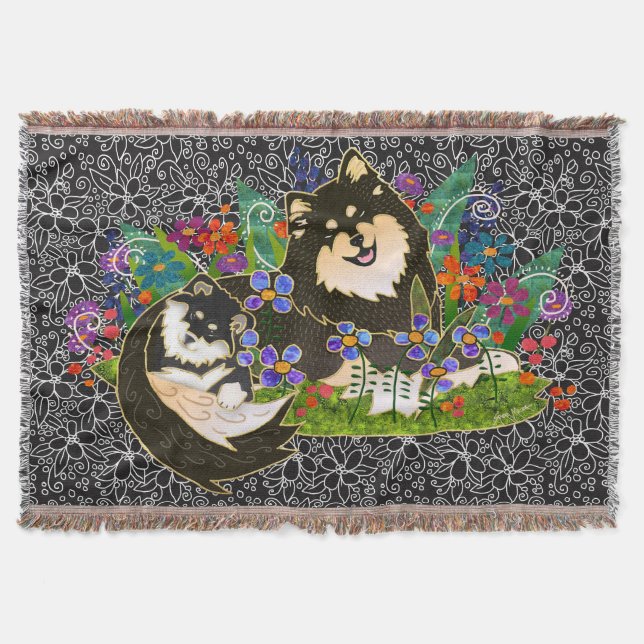 BINDI LAPPY Finnischer Lapphund-Bänder Decke (Vorderseite)