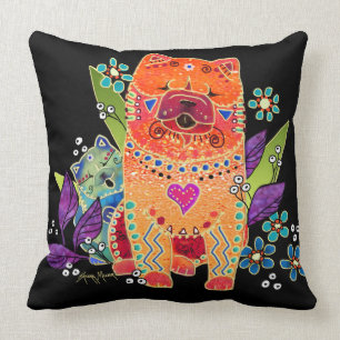 BINDI machen Chow-Chow Familie glatt Kissen