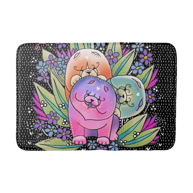 BINDI PLAYDATE CHOW-CHOW - Kiste oder Bad-Matte Badematte (Vorderseite)