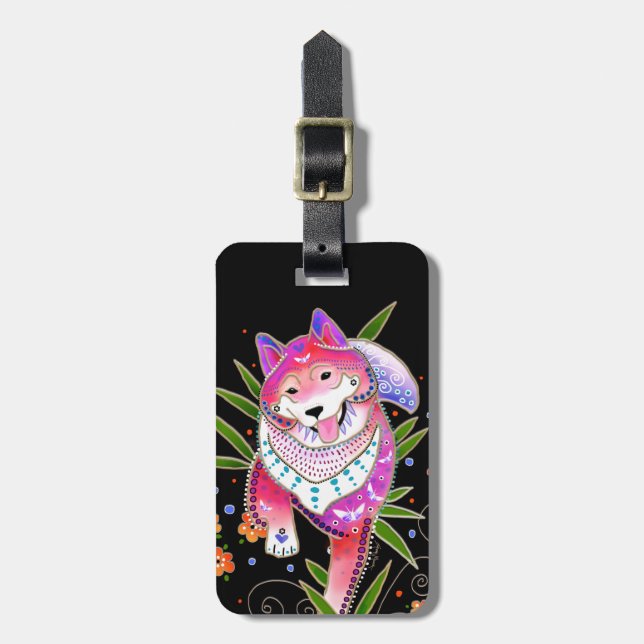 BINDI SHIBA INU Gepäckanhänger (Vorderseite vertikal)