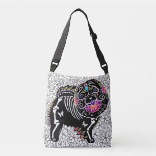 BINDI SUGARSKULL Chow-Chow - Taschen- oder Tragetaschen Mit Langen Trägern