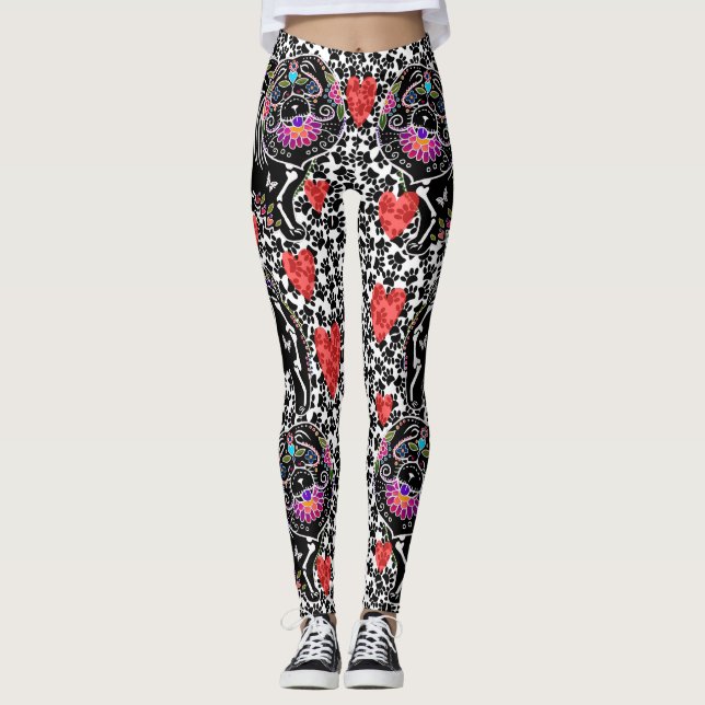 BINDI SUGARSKULL Chow - LEGGINGS (Vorderseite)