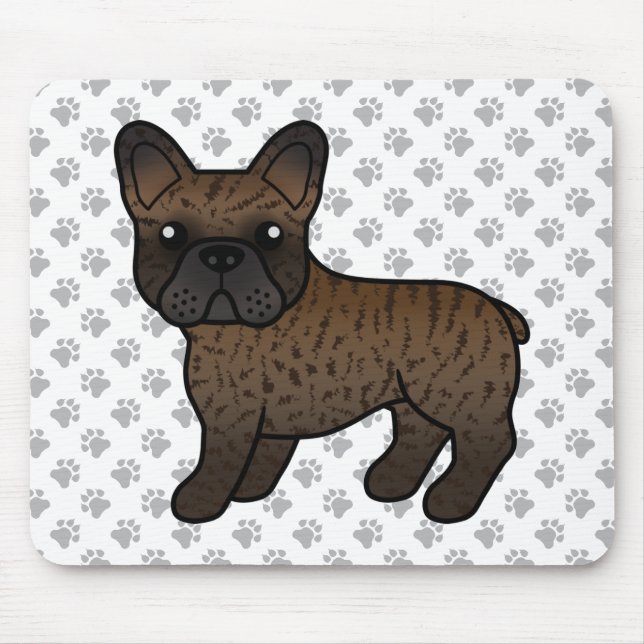 Bindle French Bulldog Niedlicher Cartoon Dog Mousepad