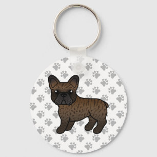 Bindle French Bulldog Niedlicher Cartoon Dog Schlüsselanhänger