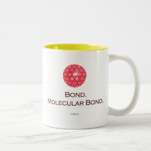 Bindung. Molekulare Bindung Zweifarbige Tasse